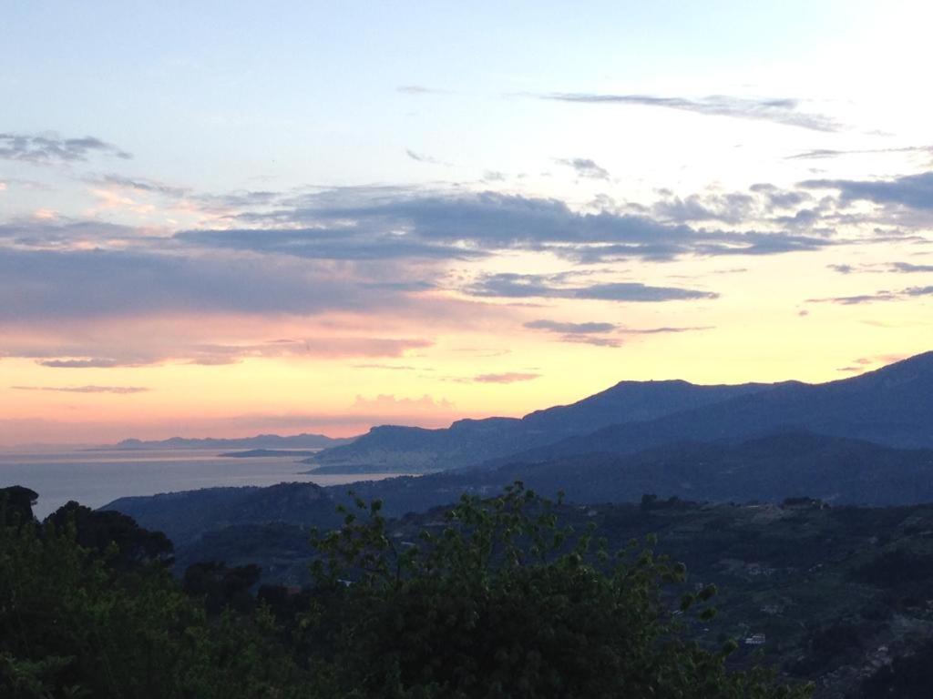 Sunset With View In Seborga Exterior foto